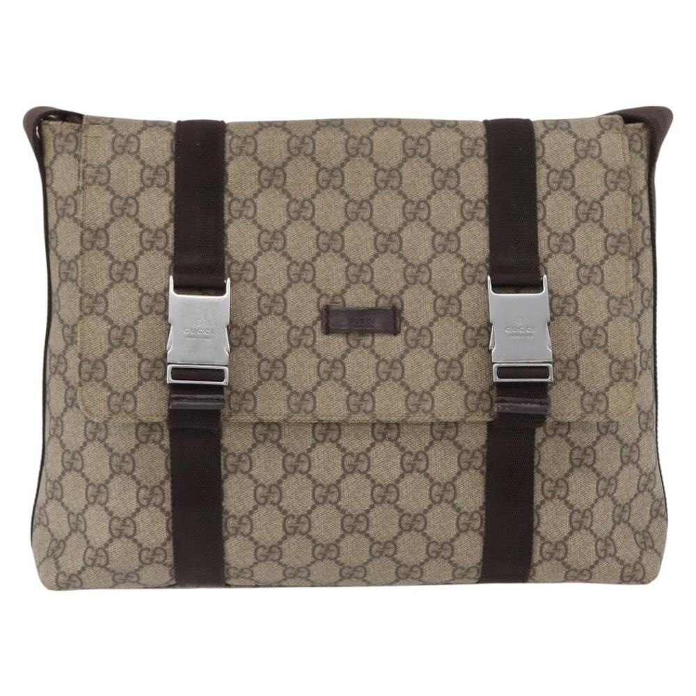 Gucci GG Supreme Shoulder Bag Beige